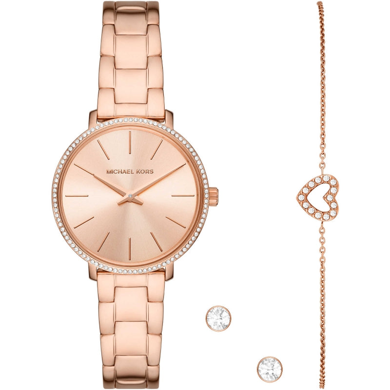 Women's Watch MICHAEL KORS Mod. PYPER Special Pack (watch-bracelet-earrings)