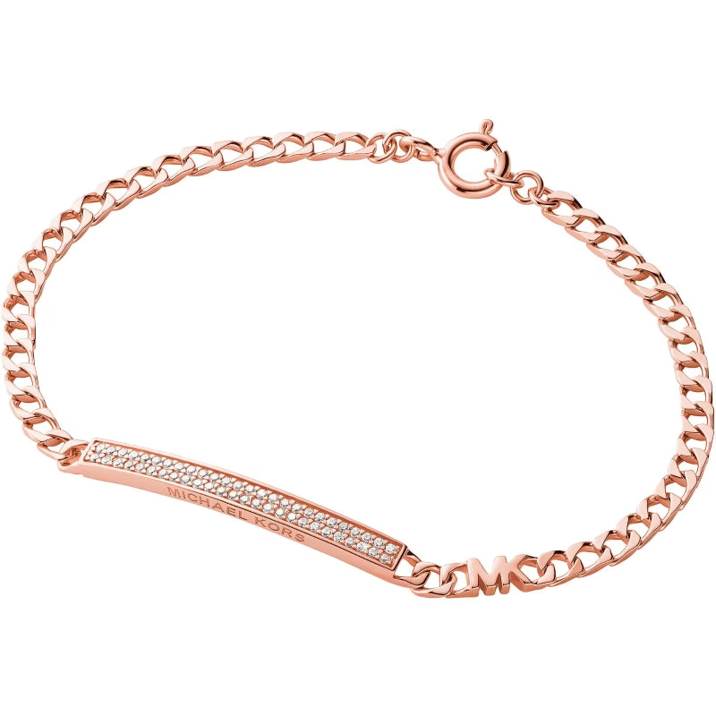 Women's Fashion Bracelet MICHAEL KORS PREMIUM SILVER COLLECTION Mod. STATEMENT LINK