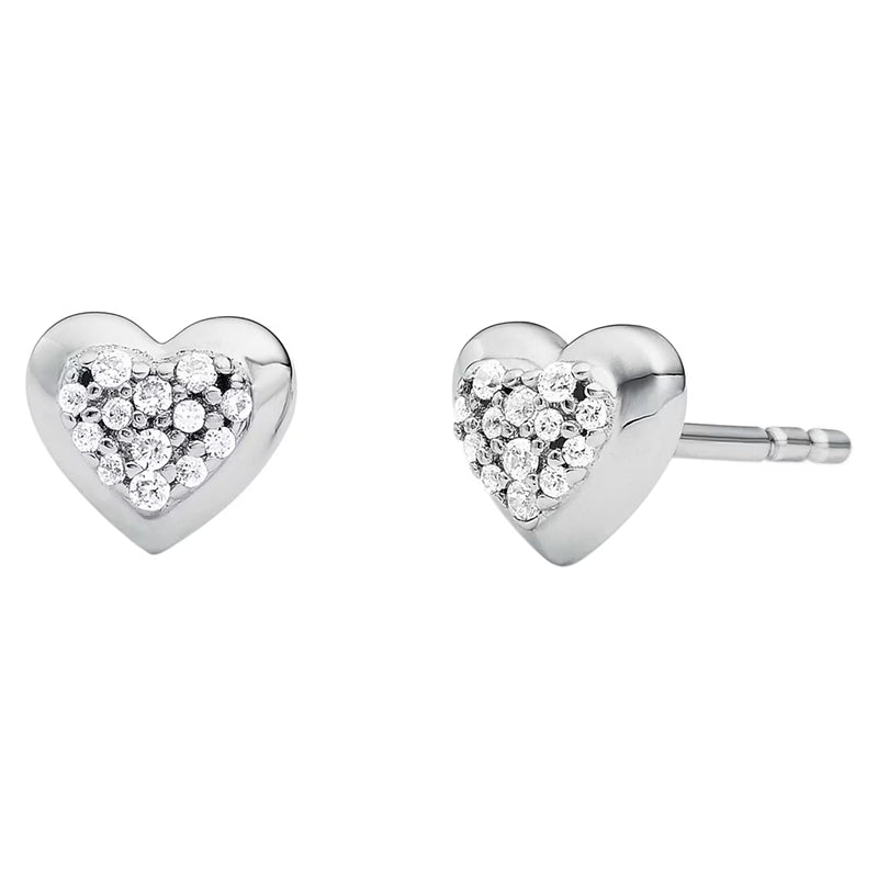 Women's Fashion Earrings MICHAEL KORS PREMIUM SILVER COLLECTION Mod. LOVE