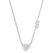 Women's Fashion Necklace MICHAEL KORS PREMIUM SILVER COLLECTION Mod. LOVE