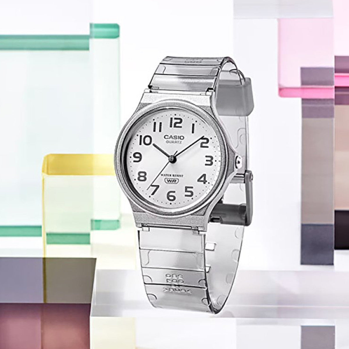 Unisex Watch CASIO COLLECTION Mod. POP TRANSLUCID GREY