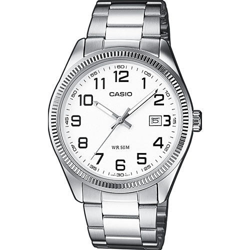 Men's Watch CASIO COLLECTION Mod. DATE - WHITE, ARAB NUMBERS
