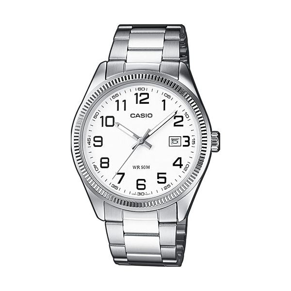 Men's Watch CASIO COLLECTION Mod. DATE - WHITE, ARAB NUMBERS