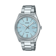 Men's Watch CASIO COLLECTION Mod. DATE - GOLF BALL DIAL - LIGHT BLUE