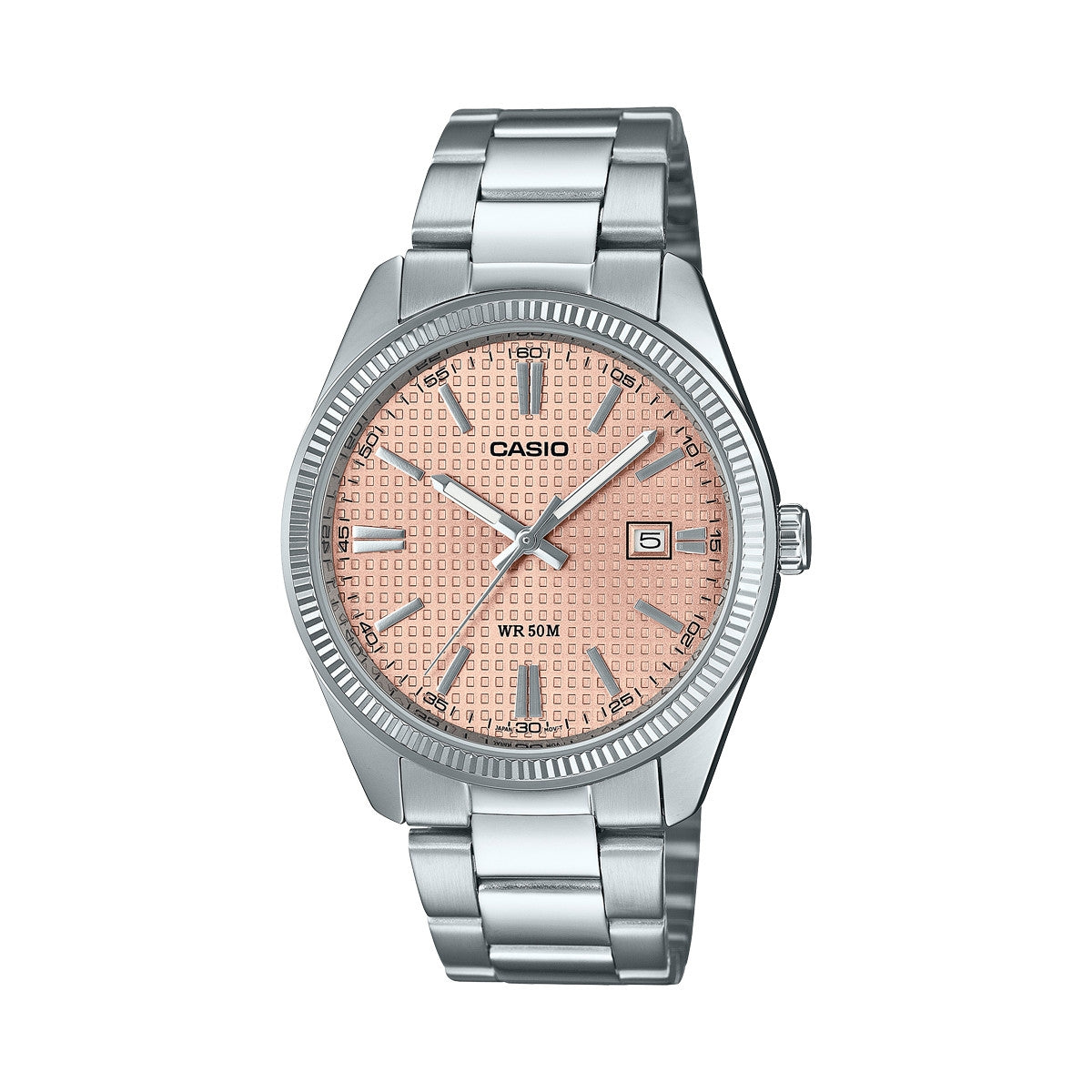 Men's Watch CASIO COLLECTION Mod. DATE - GOLF BALL DIAL - ANTIQUE PINK