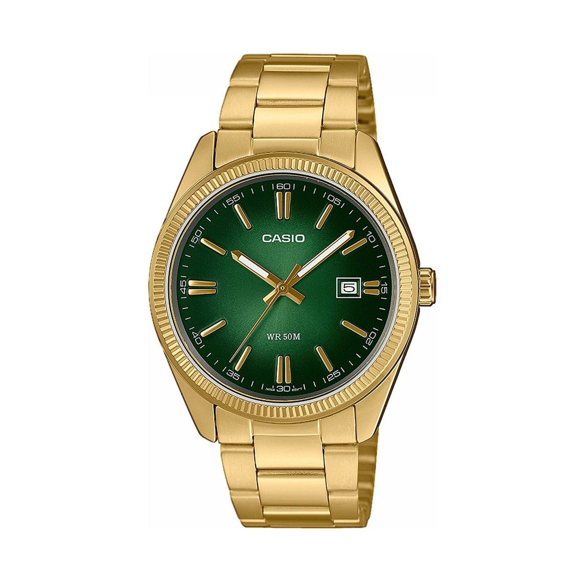 Men's Watch CASIO COLLECTION Mod. DATE, GOLD - GREEN