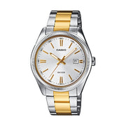 Men's Watch CASIO COLLECTION Mod. DATE, STEEL&GOLD - CHAMPAGNE