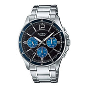 Men's Watch CASIO COLLECTION Mod. MULTIFUNCTION CALENDAR - BLACK & BLUE