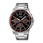 Men's Watch CASIO COLLECTION Mod. MULTIFUNCTION CALENDAR - BLACK & BORDEAUX