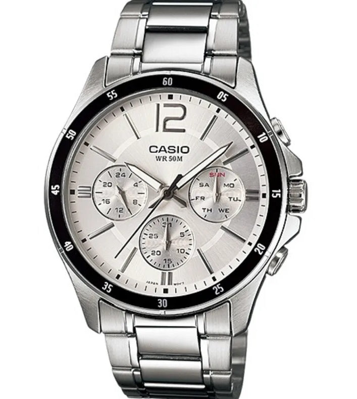 Men's Watch CASIO COLLECTION Mod. MULTIFUNCTION CALENDAR - SILVER