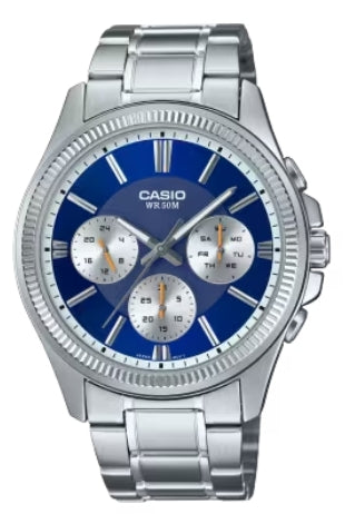 Men's Watch CASIO Mod. DAY DATE MULTIFUNCTION - BLUE