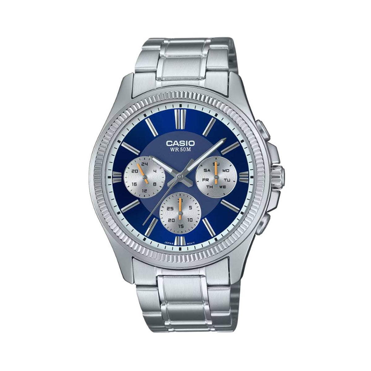 Men's Watch CASIO Mod. DAY DATE MULTIFUNCTION - BLUE