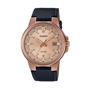 Men's Watch CASIO COLLECTION Mod. 3D - LEATHER, ROSE GOLD