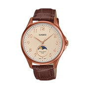 Men's Watch CASIO COLLECTION Mod. MOONPHASES - LEATHER, BRONZE