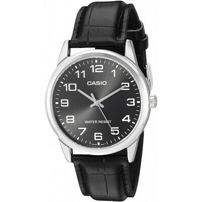 Men's Watch CASIO COLLECTION Mod. ONLY TIME, LEATHER - BLACK