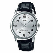 Men's Watch CASIO COLLECTION Mod. ONLY TIME, LEATHER - SILVER