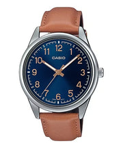 Men's Watch CASIO COLLECTION Mod. CASUAL, LEATHER - BLUE