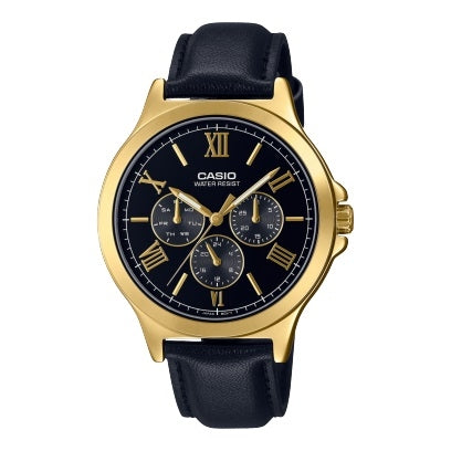 Men's Watch CASIO COLLECTION Mod. MULTIFUNCTION LEATHER - BLACK