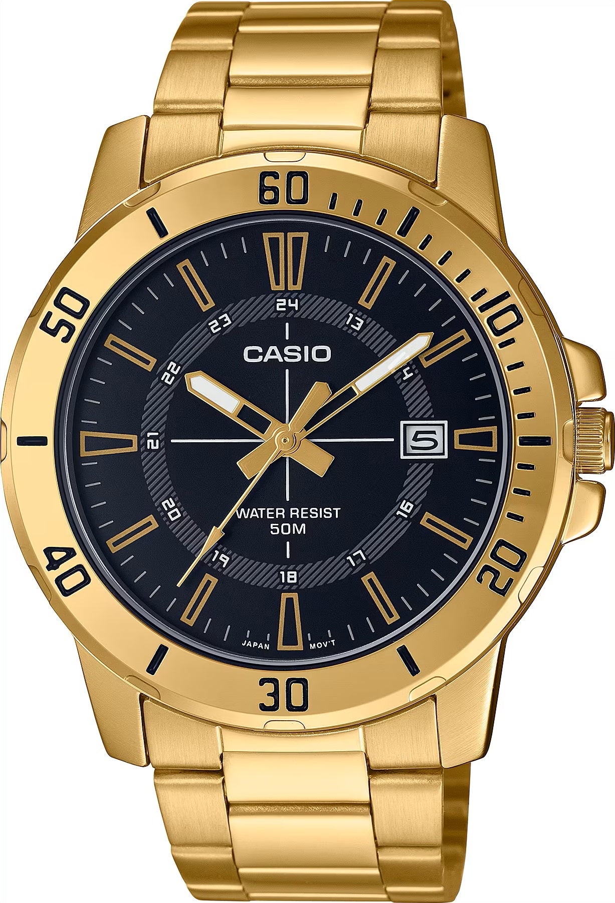 Men's Watch CASIO SPORT COLLECTION Mod. DIVER 50M GOLD - BLACK