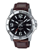 Men's Watch CASIO SPORT COLLECTION Mod. DIVER 50M LEATHER - BROWN