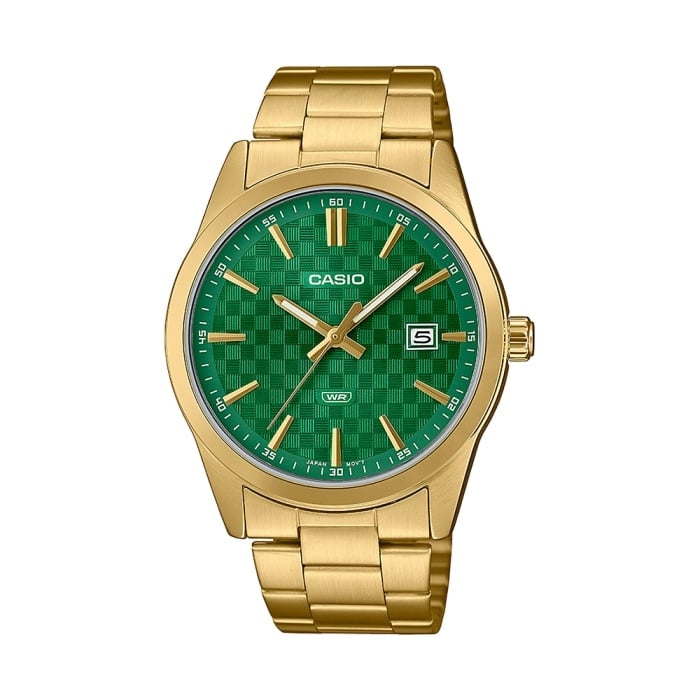 Men's Watch CASIO COLLECTION Mod. DATE GOLD - CARBON LOOK - GREEN