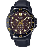 Men's Watch CASIO COLLECTION Mod. DIVER MULTIFUCTION BLACK - BROWN