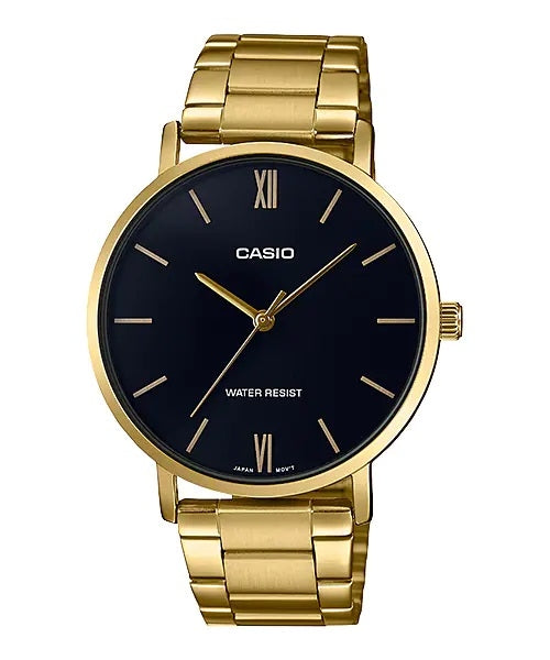 Men's Watch CASIO COLLECTION Mod. MINIMAL GOLD - BLACK
