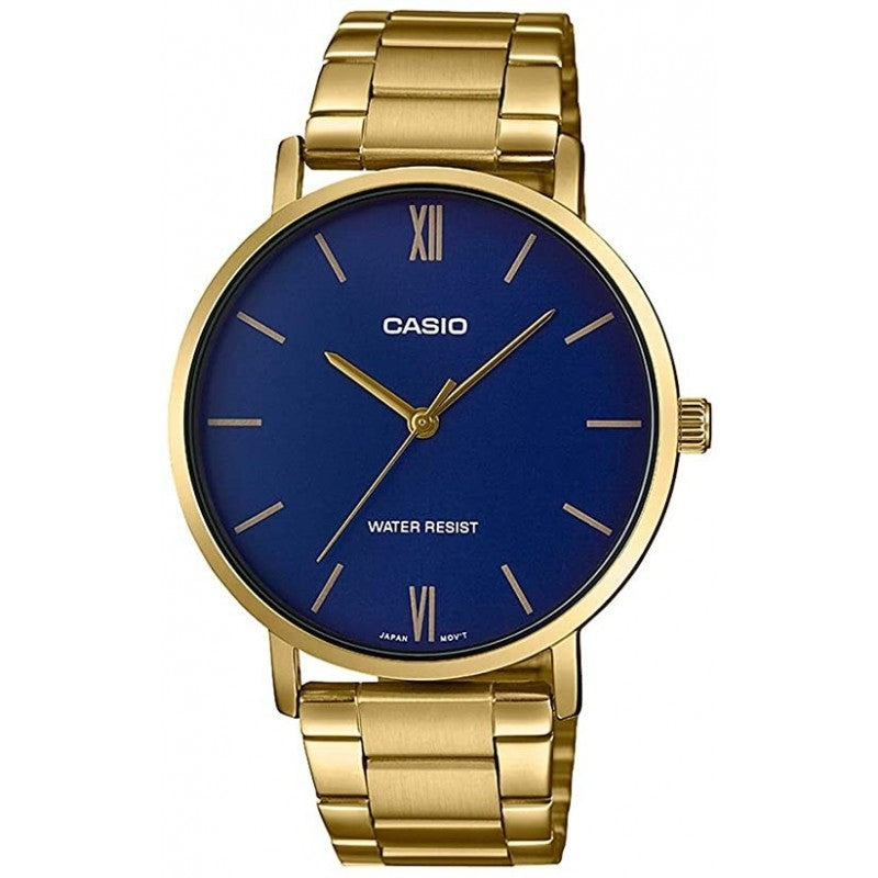 Men's Watch CASIO COLLECTION Mod. MINIMAL GOLD - BLUE