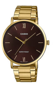 Men's Watch CASIO COLLECTION Mod. MINIMAL GOLD - BROWN