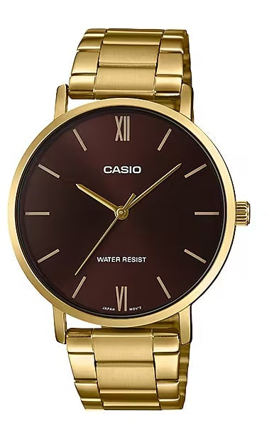 Men's Watch CASIO COLLECTION Mod. MINIMAL GOLD - BROWN