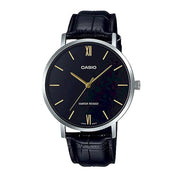 Men's Watch CASIO COLLECTION Mod. MINIMAL, LEATHER - BLACK