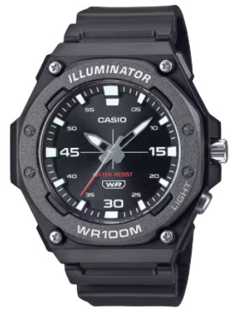 Men's Watch CASIO SPORT Mod. DIVER - ILLUMINATOR WR 100MT - BLACK
