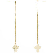 Women's Fashion Earrings AMEN Mod. CROCE GOLD