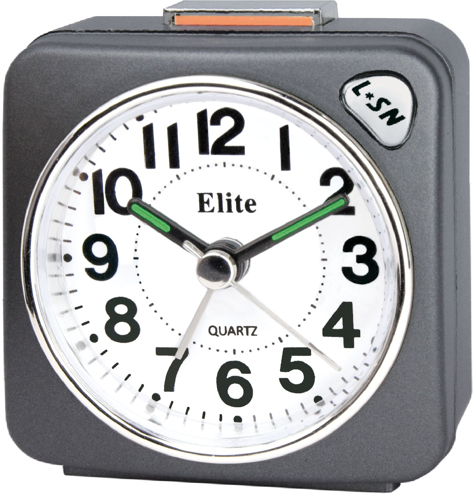 Clock ELITE Sveglia silent con luce e snooze - ANTRACITE - Silent alarm clock with light and snooze - GREY