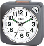 Clock ELITE Sveglia silent con luce e snooze - ANTRACITE - Silent alarm clock with light and snooze - GREY