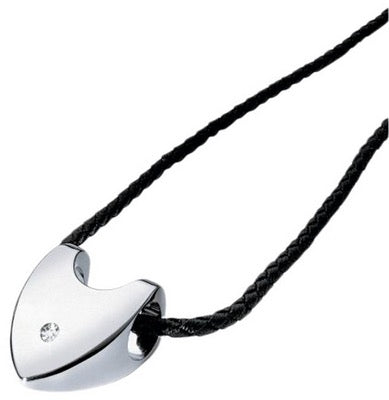 Men's Fashion Necklace MORELLATO GIOIELLI Mod. BOLLE COLLECTION Mod. CUORE Pendente con diamante-Pendant with diamond ***SPECIAL PRICE***