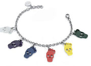 Women's Fashion Bracelet MISS SIXTY JEWELS Mod. COLORFULL SKULLS ***SPECIAL PRICE***