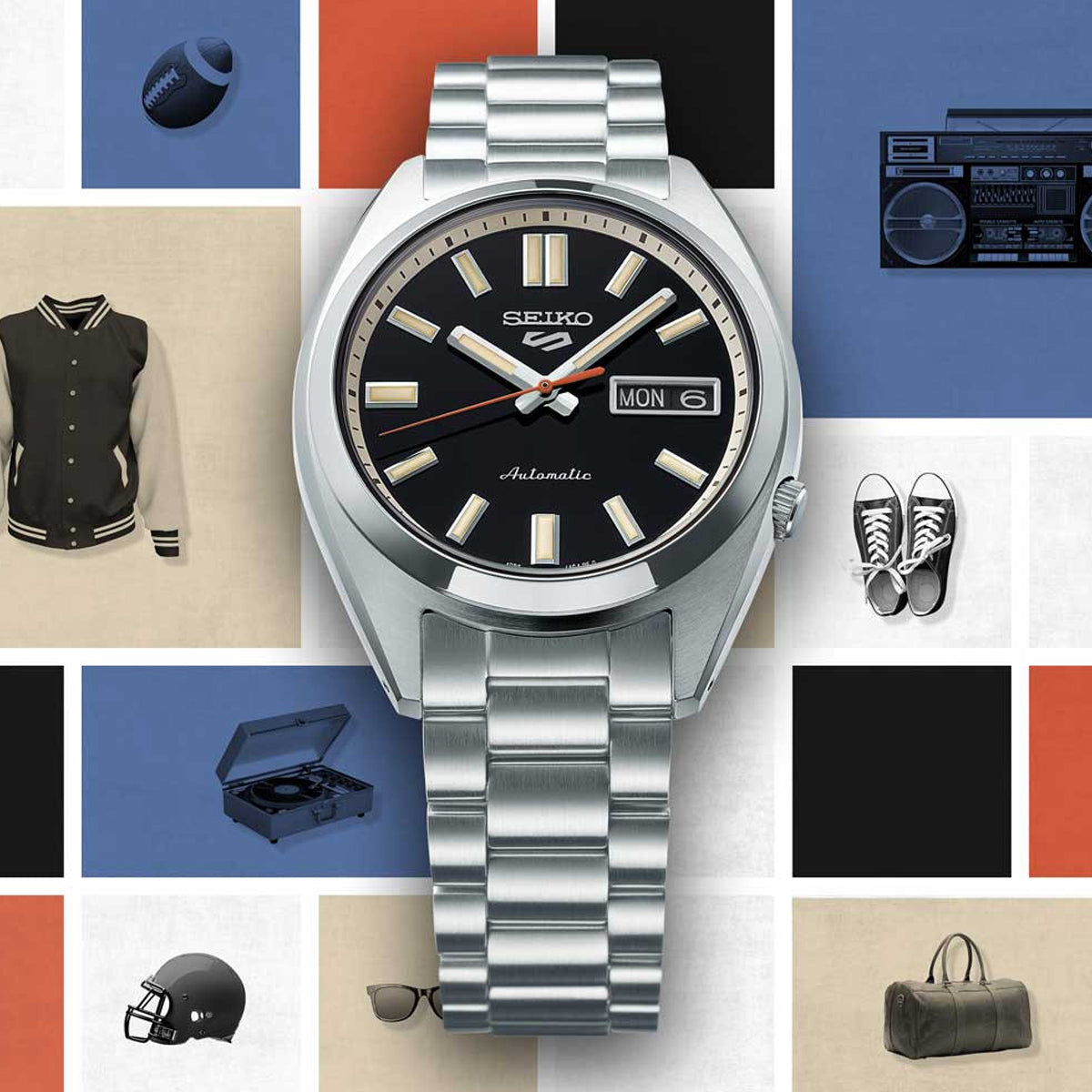 Men's Watch SEIKO 5 Mod. SPORTS Automatic - BLACK