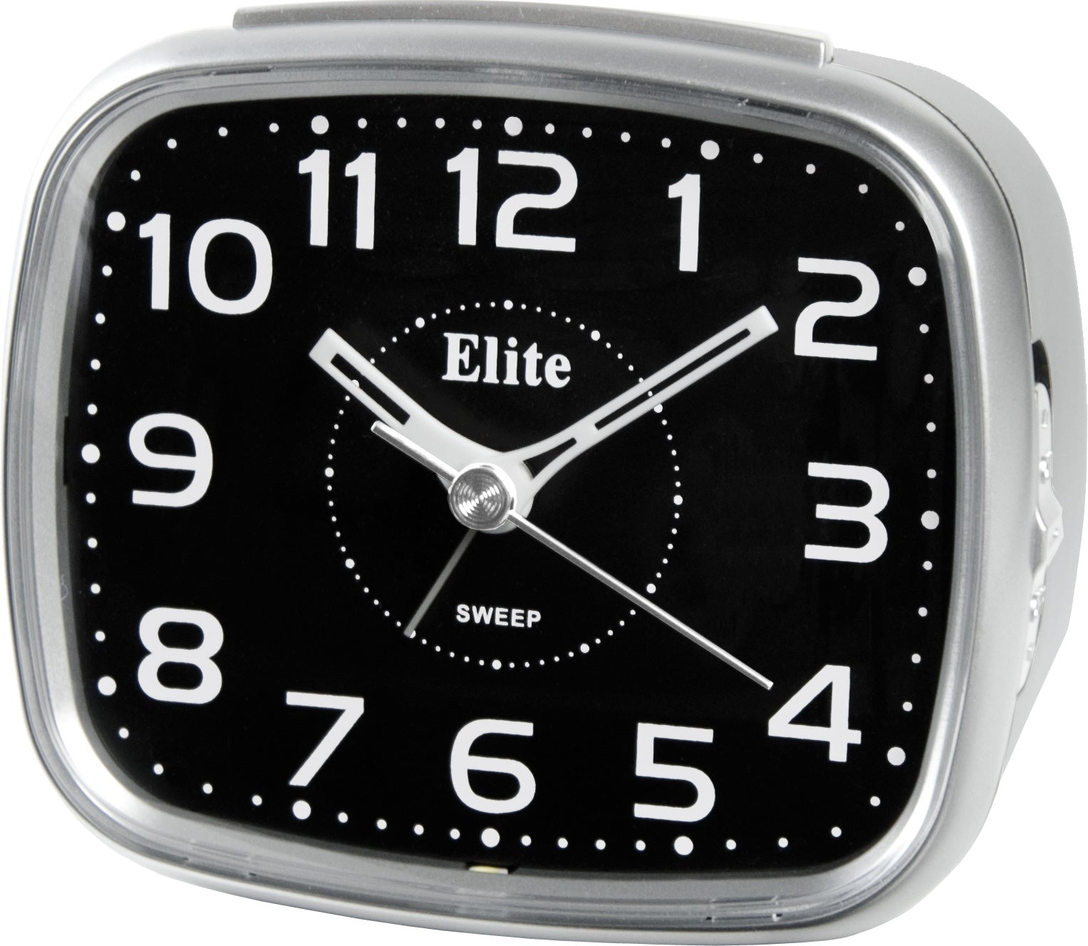 Clock ELITE Sveglia silent con luce LED e snooze - ARGENTO - Silent alarm clock with LED light and snooze - SILVER