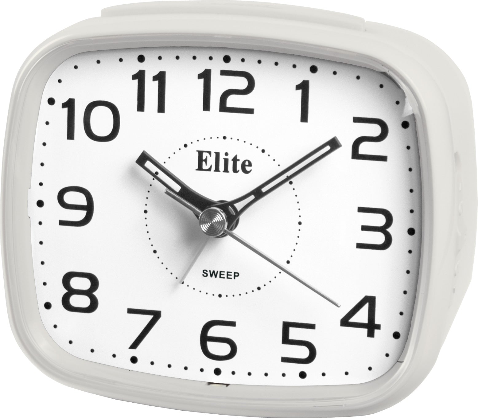 Clock ELITE Sveglia silent con luce LED e snooze - BIANCO - Silent alarm clock with LED light and snooze - WHITE