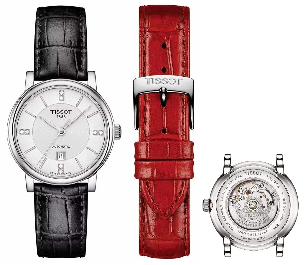 Women's Watch TISSOT Mod. CARSON AUTOMATIC Special Pack + Extra Strap