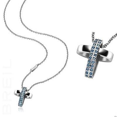 Women's Fashion Necklace BREIL JEWELS Mod. CHARMING CROSS