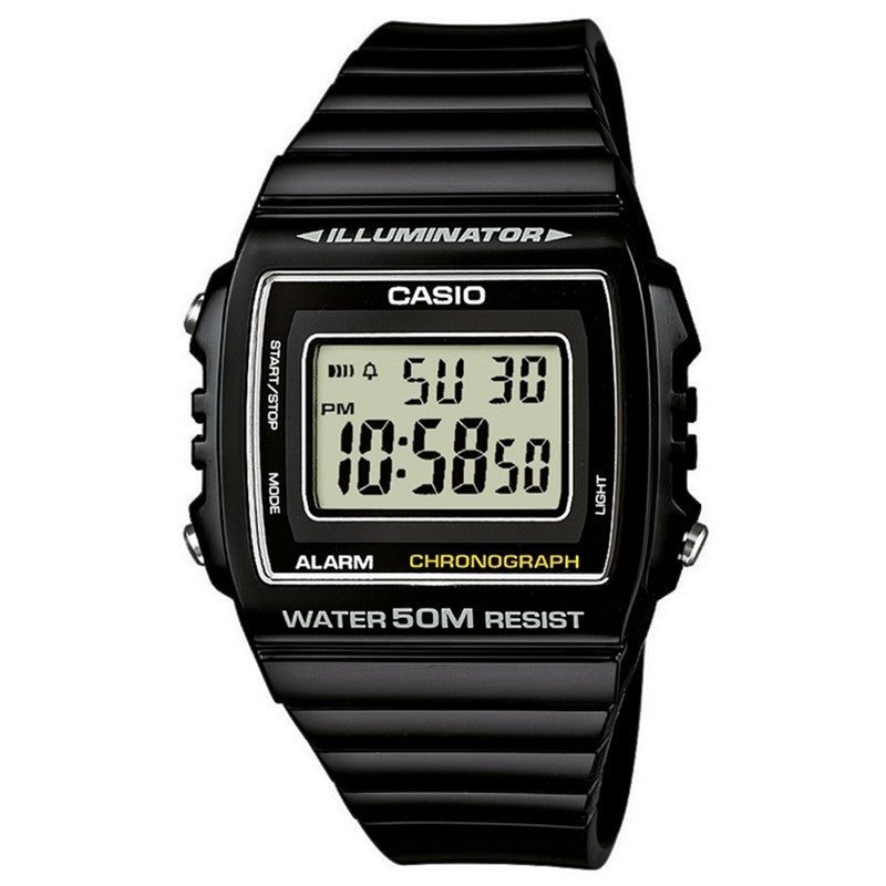 Unisex Watch CASIO TIMELESS COLLECTION Mod. SPORT ILLUMINATOR WR 50M, ALARM, CHRONOGRAPH - BLACK
