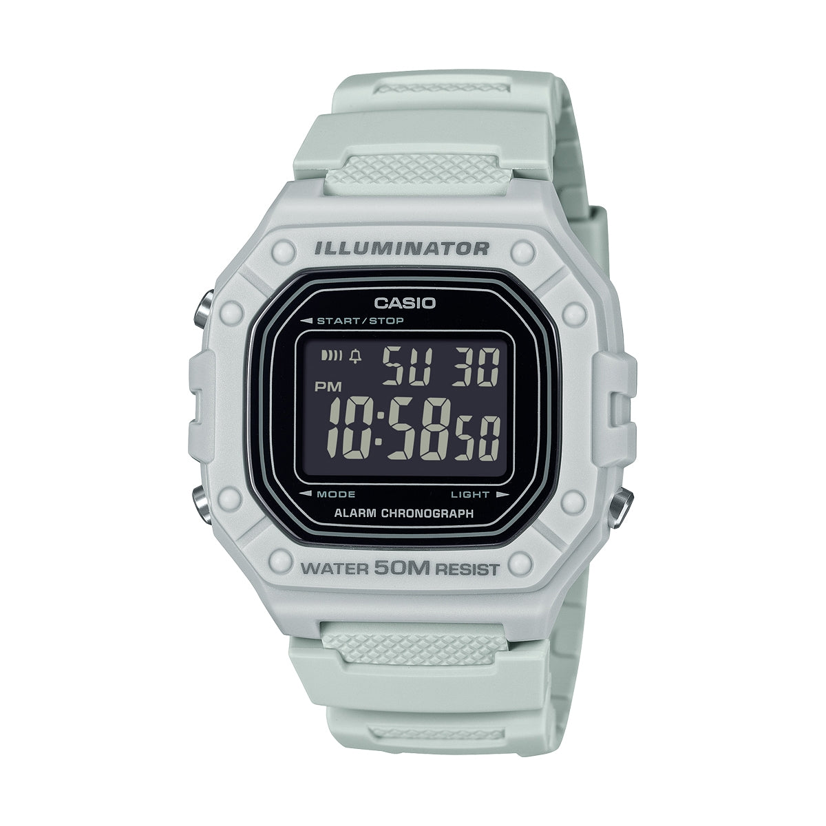 Men's Watch CASIO TIMELESS COLLECTION Mod. SPORT ILLUMINATOR WR 50M, ALARM, CHRONOGRAPH - GREY