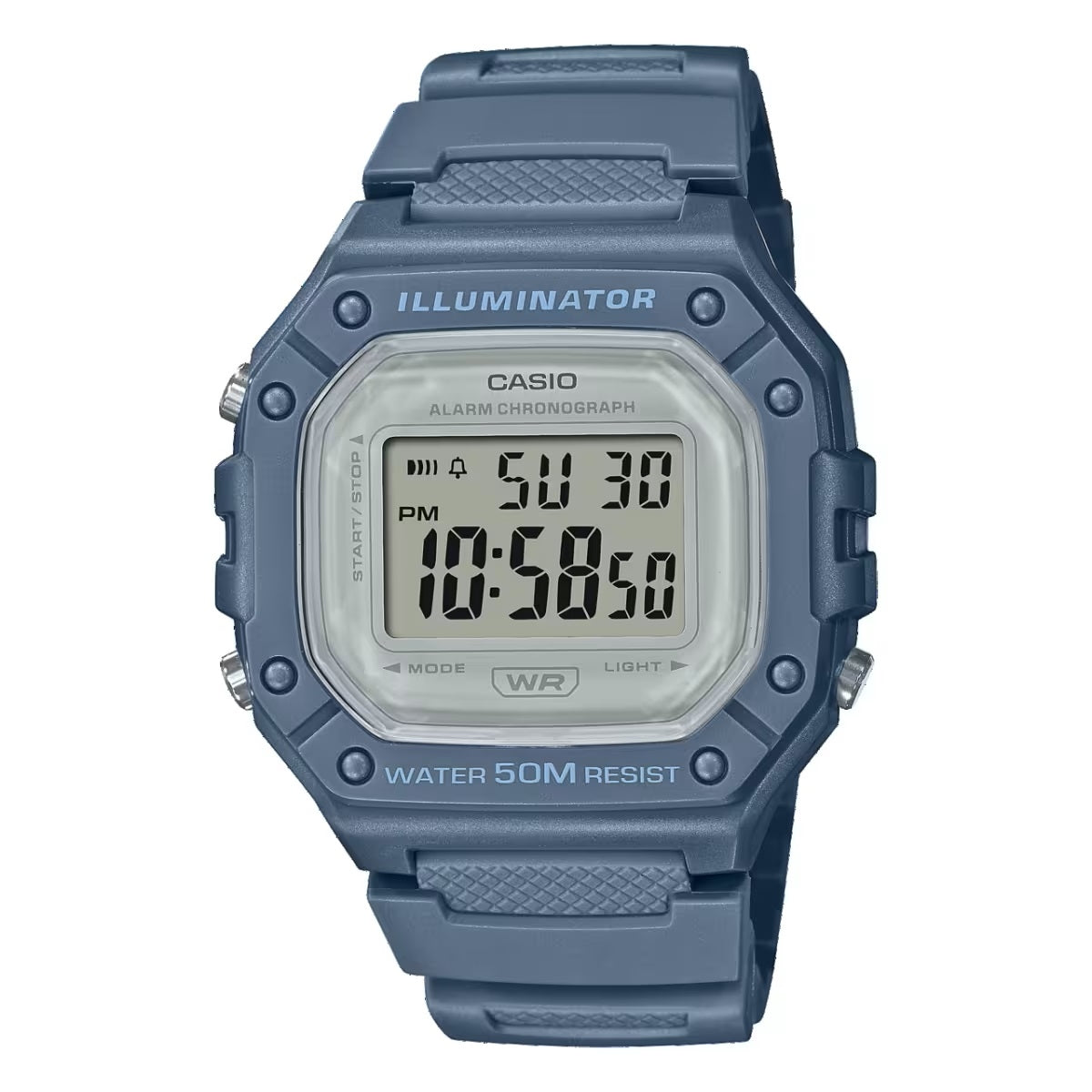 Unisex Watch CASIO TIMELESS COLLECTION Mod. SPORT ILLUMINATOR WR 50M, ALARM, CHRONOGRAPH - AVIO - COLORED SERIE