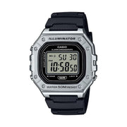 Men's Watch CASIO TIMELESS COLLECTION Mod. SPORT ILLUMINATOR WR 50M, ALARM, CHRONOGRAPH - SILVER - METAL SERIE