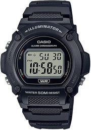 Men's Watch CASIO TIMELESS COLLECTION Mod. SPORT- ILLUMINATOR WR 50M, ALARM, CHRONOGRAPH - BLACK