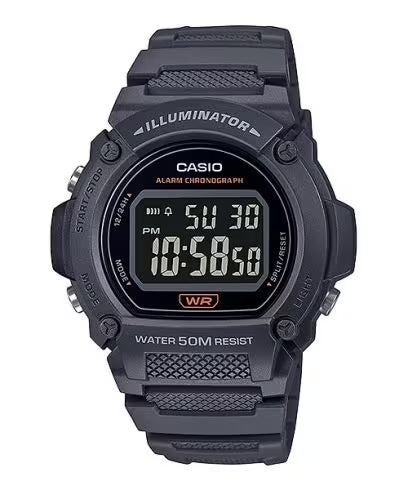 Men's Watch CASIO TIMELESS COLLECTION Mod. SPORT- ILLUMINATOR WR 50M, ALARM, CHRONOGRAPH - BLACK