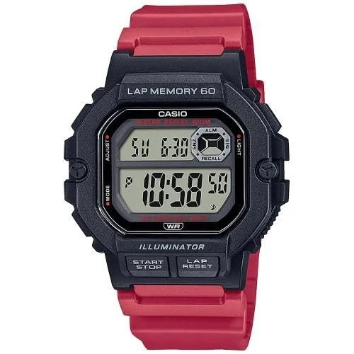 Men's Watch CASIO SPORT Mod. ILLUMINATOR LAP MEMORY 60 - RED