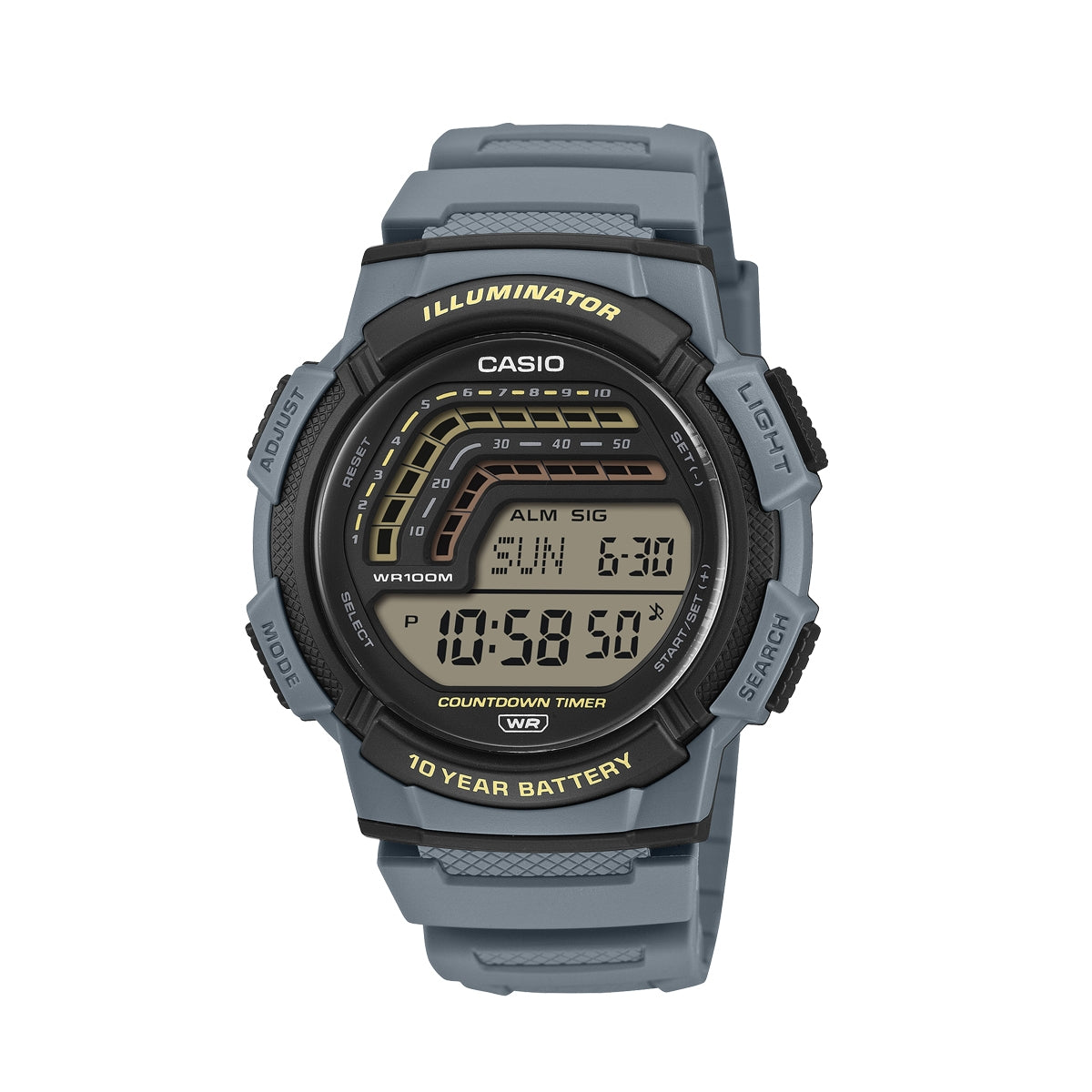 Men's Watch CASIO SPORT Mod. ILLUMINATOR - 10 YEARS BATTERY - BLUE